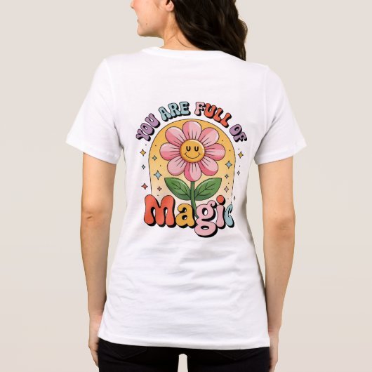 Dames Bella+Canvas T-shirt met slanke pasvorm (Achterkant)