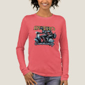 Dames Bella+Canvas Tri-blend lange mouw shirt, Shirt (Voorkant)