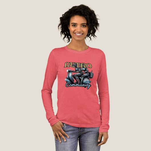 Dames Bella+Canvas Tri-blend lange mouw shirt, Shirt (Voorkant)