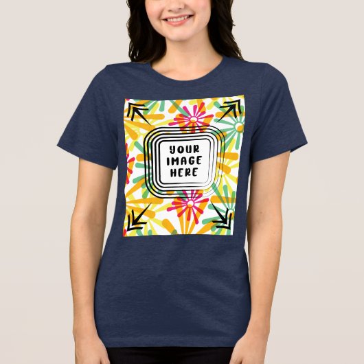 Dames Bella+Canvas Tri-blend T-shirt (Voorkant)