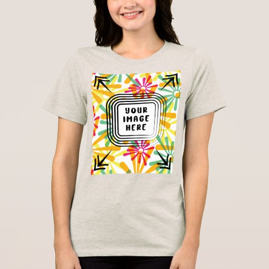 Dames Bella+Canvas Tri-blend T-shirt (Voorkant)