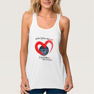 Dames Bella+Canvas wijdvallende racerback tanktop