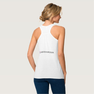 Dames Bella+Canvas wijdvallende racerback tanktop