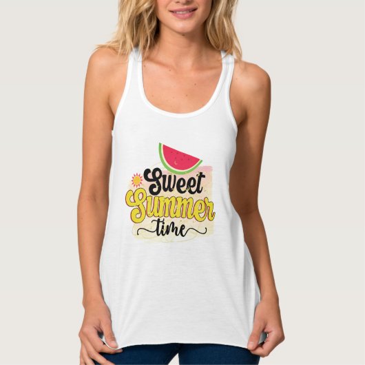 Dames Bella+canvas wijdvallende racerback tanktop (Voorkant)