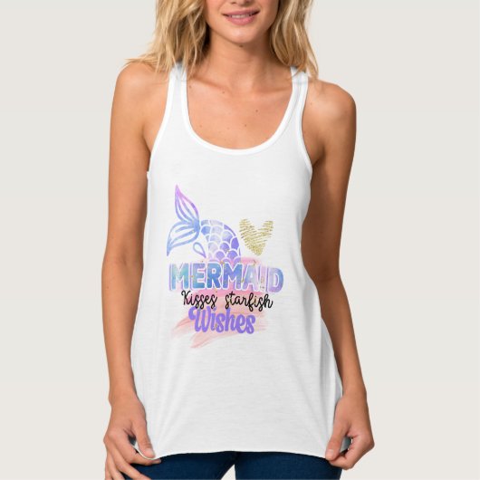 Dames Bella+canvas wijdvallende racerback tanktop (Voorkant)