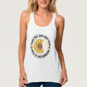 Dames Bella+canvas wijdvallende racerback tanktop (Voorkant)