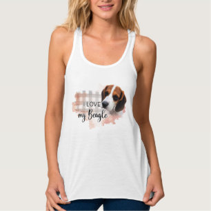 Dames Bella+canvas wijdvallende racerback tanktop