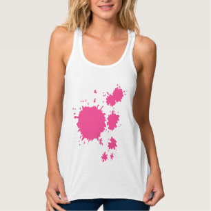 Dames Bella+canvas wijdvallende racerback tanktop