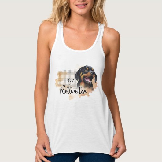 Dames Bella+canvas wijdvallende racerback tanktop (Voorkant)