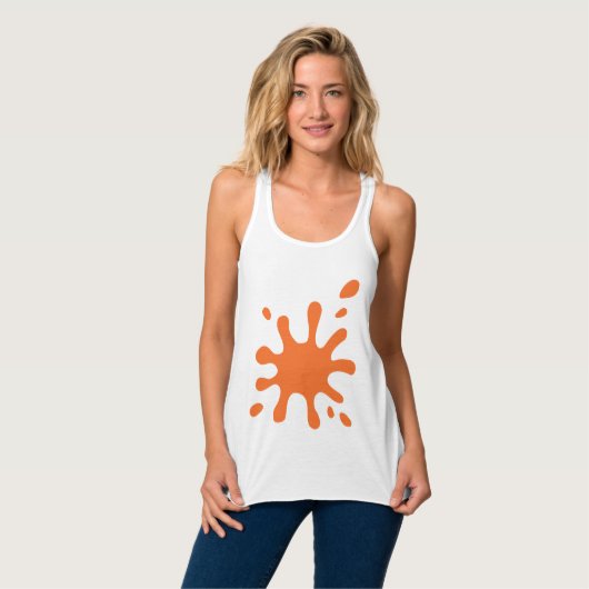 Dames Bella+canvas wijdvallende racerback tanktop (Volledige Voorkant)