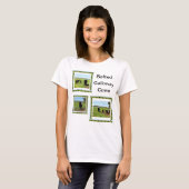 Dames Belted Galloway Koeien T-shirt, T-shirt (Voorkant volledig)