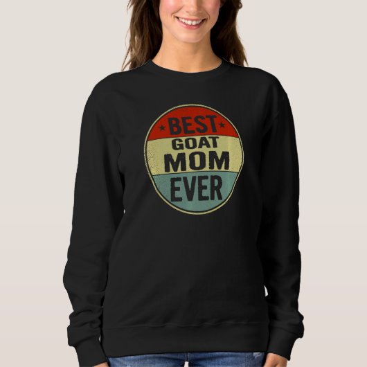 Dames Beste Geit Moeder Ooit Retro Stijl Cool Verj Trui (Voorkant)