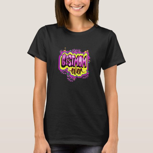 Dames Beste Moeder Ooit Airbrush T-shirt (Voorkant)