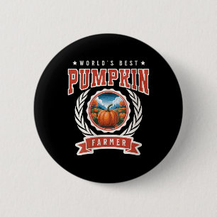 Dames Beste Pompoenboer Herfst Pompoen P Ronde Button 5,7 Cm
