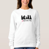 Dames Beste Vriend Hond Sweatshirt (Voorkant)