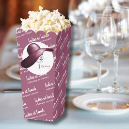 Dames bij de lunch - Chic Popcorn Favoriete Box Bedankdoosjes