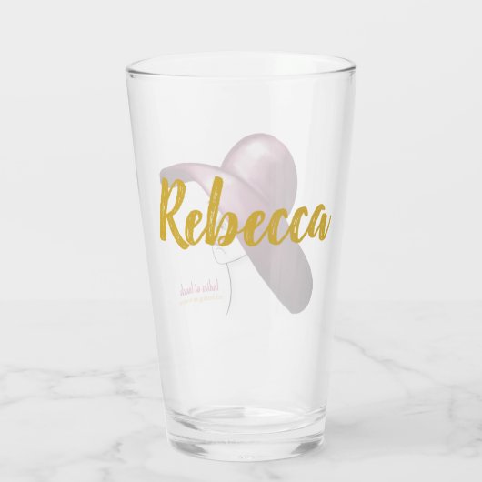 Dames bij de lunch - Elegant gepersonaliseerd Glas (Achterkant)