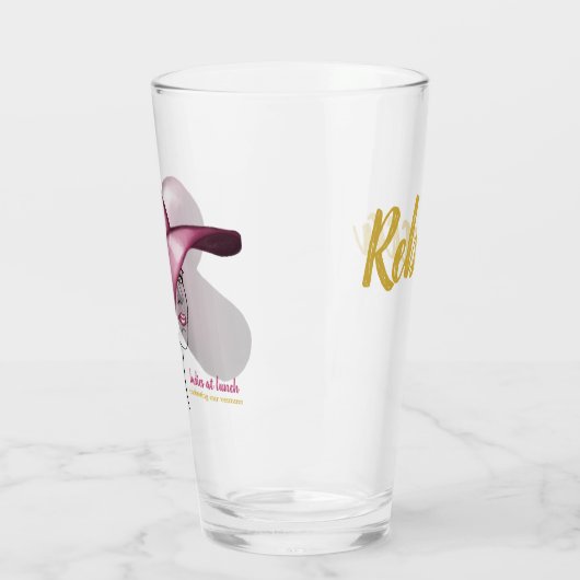 Dames bij de lunch - Elegant gepersonaliseerd Glas (Links)