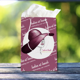 Dames bij de lunch – Elegante evenementgiftzakje Medium Cadeauzakje