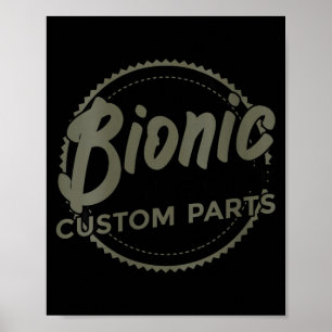Dames Bionische Knie Club Onderdelen Grappige Knie Poster