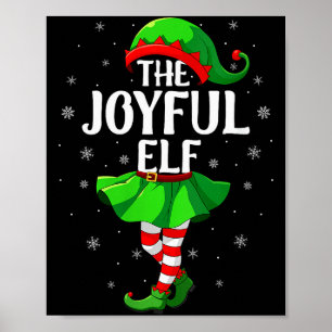 Dames Blijde Elf Kerst Meisjes Vrouwen Elf Squad Poster