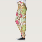 Dames bloemen barok legging (Links)
