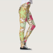 Dames bloemen barok legging (Rechts)