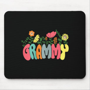 Dames bloemrijke retro vintage grammy gelukkige mo muismat