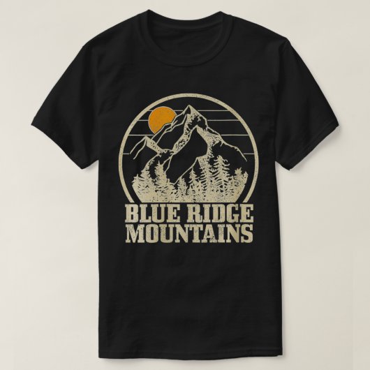 Dames Blue Ridge Mountains Vintage Oude Wandelscho T-shirt (Design voorkant)