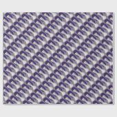 Dames Blue Wig Cadeaupapier (Vlak)