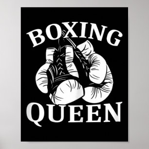 Dames Boksen Koningin Vechtster Kickboksen Poster