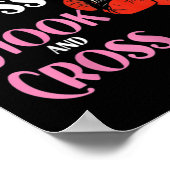 Dames Boksen Mma Kickboksen Lipstick Gloss Hock A Poster (Hoek)