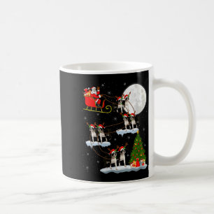Dames Boston Terrier Hond Kerstman slee van vliege Koffiemok