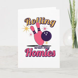 Dames Bowling Bowling Pins Bowler Bowling Club Kaart