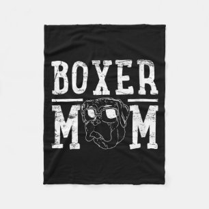 Dames Boxer Hond Moeder Mama Cadeau Fleece Deken
