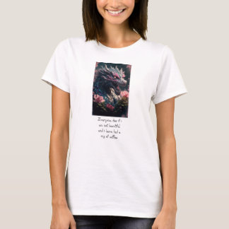 dames boze mooie draak t-shirt