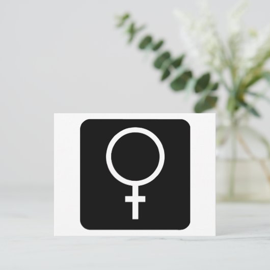 Dames Briefkaart (Staand voorkant)