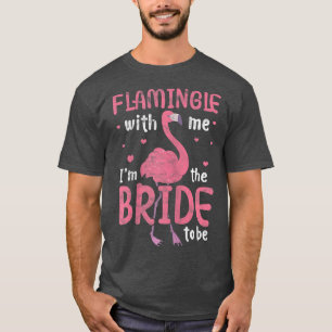 Dames Bruid Flamingo Bruids Bruidsmeisjes Feest We T-shirt