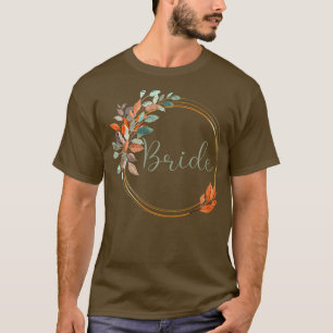 Dames Bruid Hen Party Herfst Bladeren Bruid  T-shirt