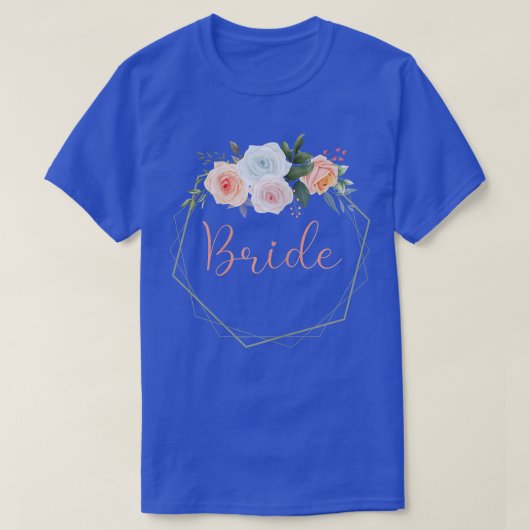 Dames Bruid Hen Party Rozen Bruid  T-shirt (Design voorkant)