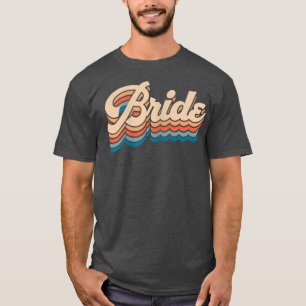 Dames Bruid Trouwen Bruids Bruidsmeisjes Feest Ret T-shirt