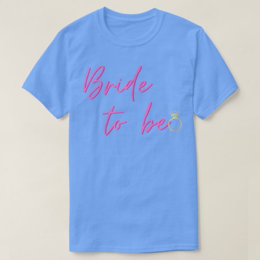 Dames Bruid worden 601 T-shirt (Design voorkant)