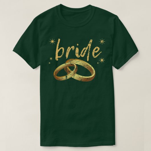 Dames Bruid Wordt Bruiloft Ring Bachelorette Feest T-shirt (Design voorkant)