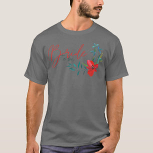 Dames Bruid Wordt Floral Ontwerp Trouwfeest Bruids T-shirt