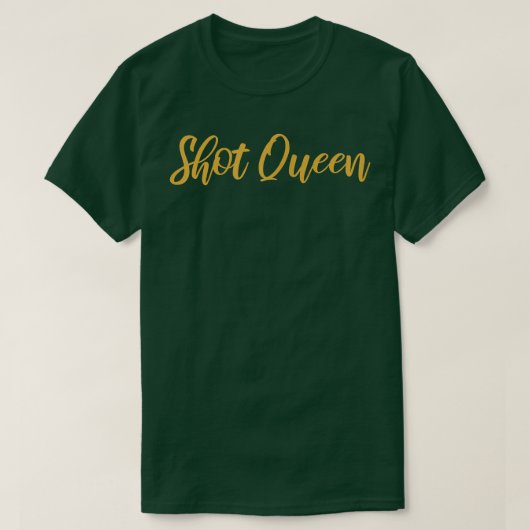 Dames bruidsmeisje Funny Bride Squad Shot Queen  T-shirt (Design voorkant)