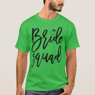 Dames Bruidsmeisjes Team Met Ring Graphics Handges T-shirt