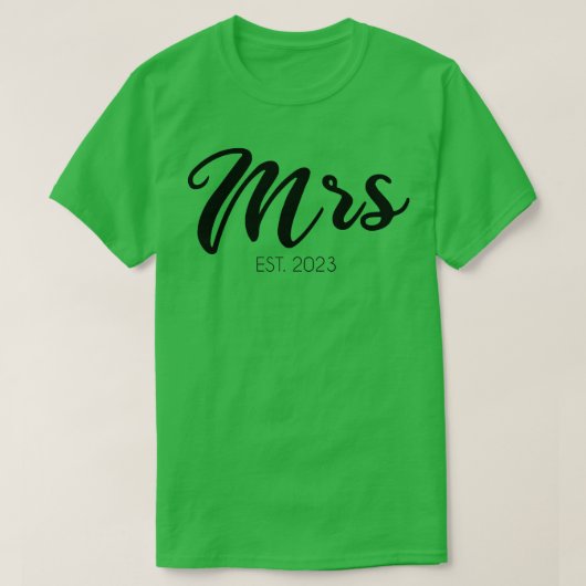 Dames Bruiloft Geschenken Mevrouw T-shirt (Design voorkant)