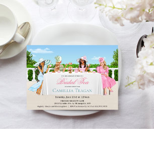 Dames Bruilofts Thee Party Uitnodiging