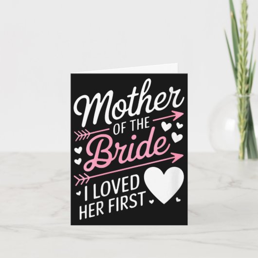 Dames bruiloftsborrel moeder van de bruid leuk kaart (Voorkant)