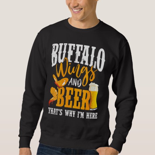 Dames Buffalo Wings Gebakken Kiphete Wing Saus Trui (Voorkant)
